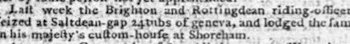 1793d 12th August Hampshire Chronicle