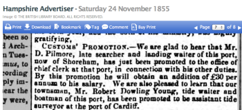 1855ka Referring to Pilmores previous port Poole