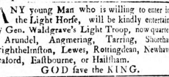 1759 3rd December Sussex Advertiser