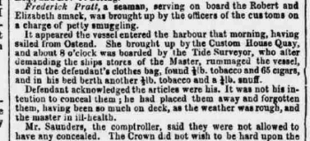 1858bd 16th February SA Smuggling