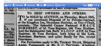 1859c 5th March Hampshire Telegraph