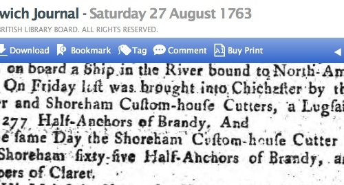 1763c 27th August Ipswich Journal