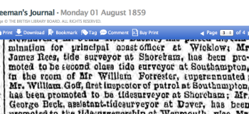 1859ha 1st August Freemans Journal Civil Service Promotions