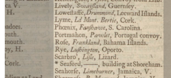 1741b RN Ships 1741 Scots Magazine 6th Feb