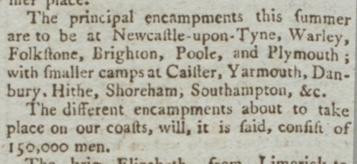 1795 18th March Hampshire Chronicle