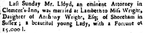 1743 22nd December Stamford Mercury