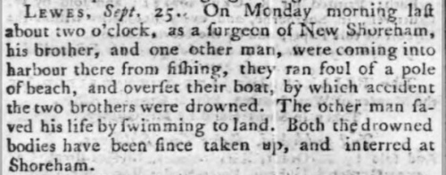 1775 2nd October Hampshire Chronicle
