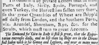 1732 7 Sept Stamford Mercury and 1733 6 Dec Derby Mercury