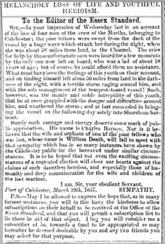 1857cn 27th March Essex Standard