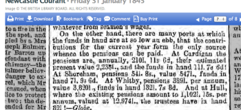 1845ac Part of Report on Merchant Seamens Fund nationwide