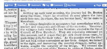 1855gg 17 July SA Extract of Dr Burtons Journey Through Sussex circa 1760