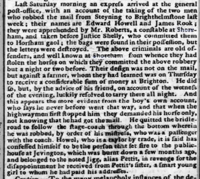 1792b 12th November 1792 Hampshire Chronicle