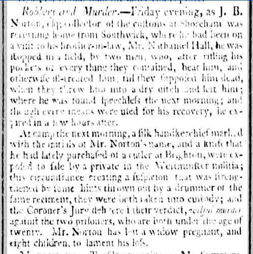 1795 22nd October 1795 Bath Chronicle