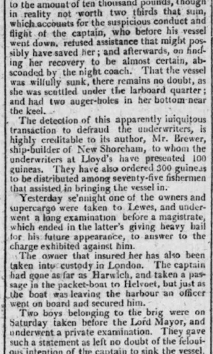 1802 23rd August Hampshire Chronicle Original