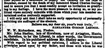 1849la 1st December Hampshire Advertiser