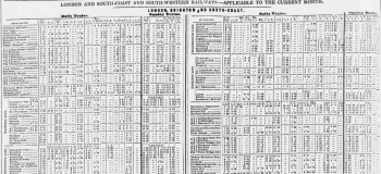 1858ai 19th January SA Railway Timetable