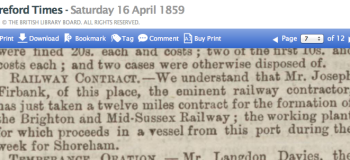 1859df 16thApril Hereford Times of this place refers to Newport Mon