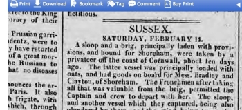 1807 16th February Hampshire Telegraph 2