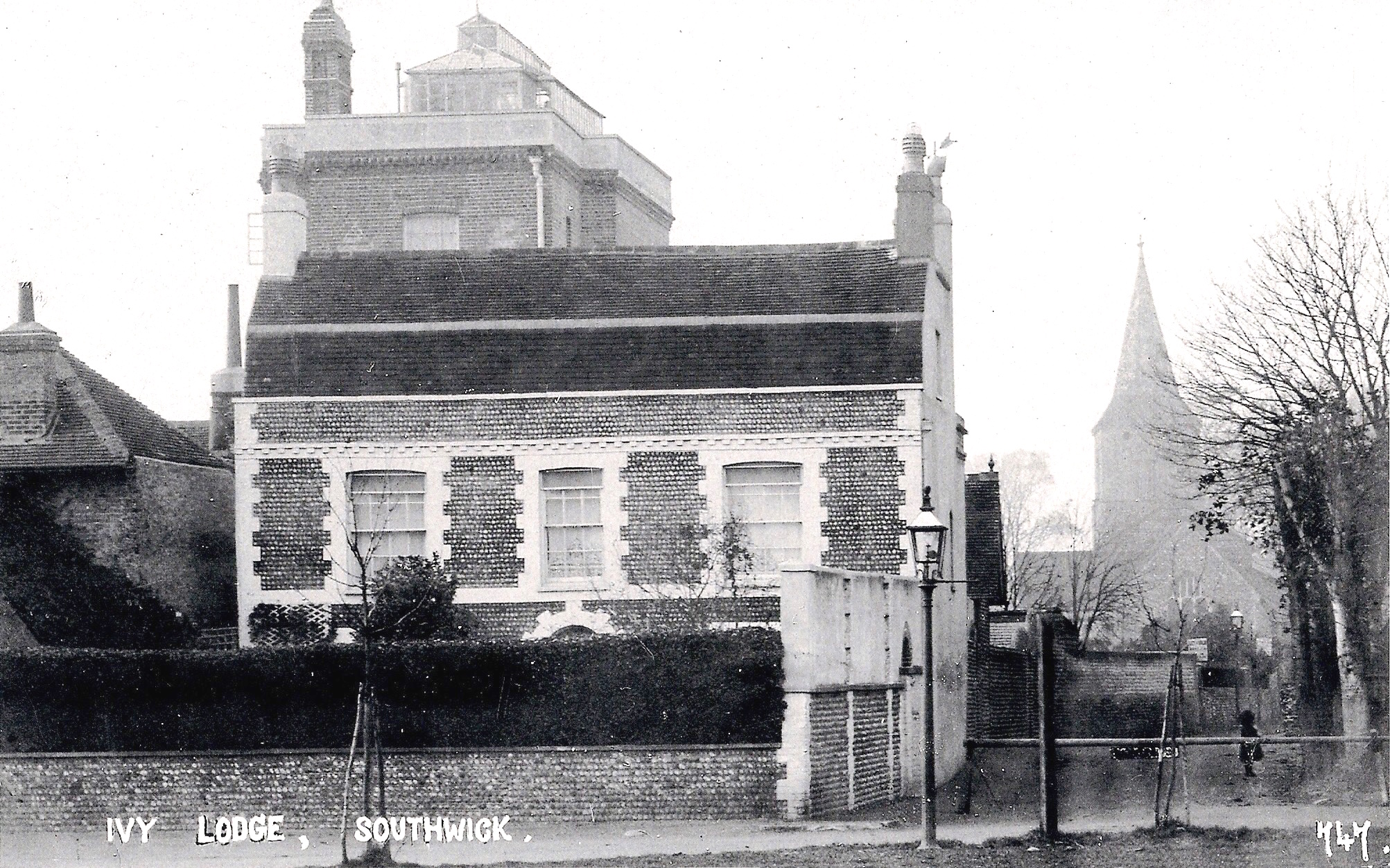 Macintosh HD:Users:rogerbateman:Desktop:Indian :4 A striking view of the Cottage and Temple in contrast with St. Michael's church tower in the distance.jpg