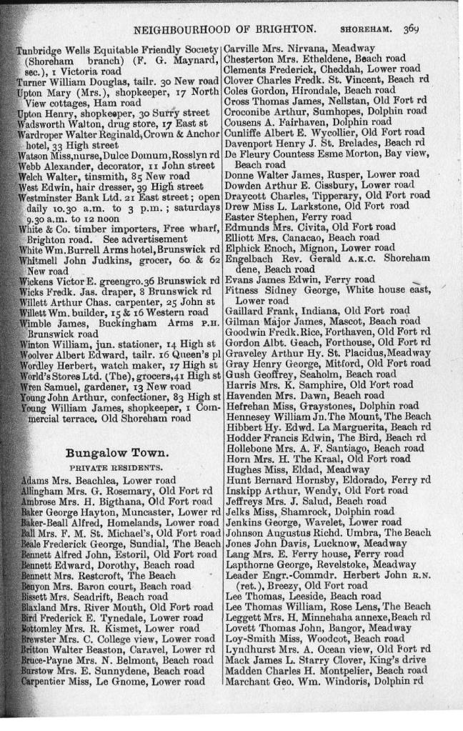 Pikes Directory Eastbourne & Hailsham 1933-34 CD 