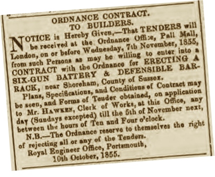 F1 1b Hampshire Telegraph 13th October 1855 SBS size 400