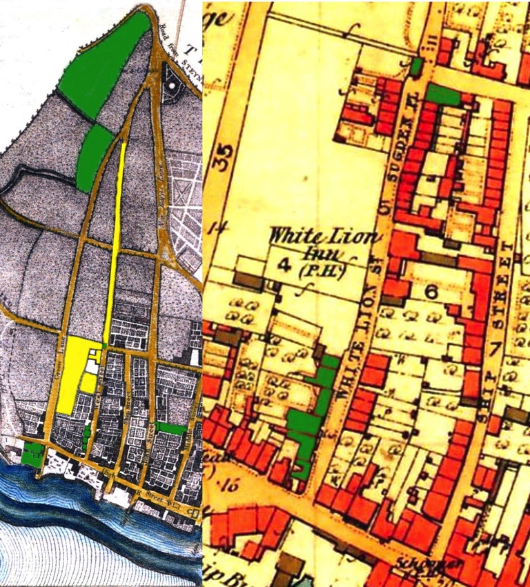 Map 1780's & 1870's