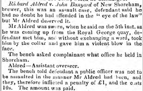 Sussex Advertiser 31st October 1848