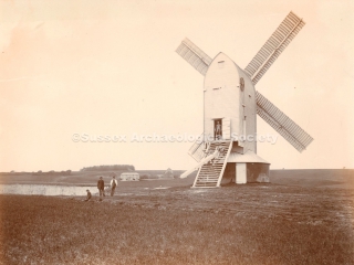 94.2552.2 Lancing Windmill, near Lancing Ring, Lancing. demolished about 1905. photo c.1875