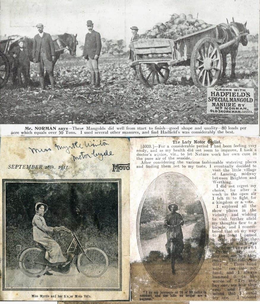 Shoreham Residents in Advertisements.